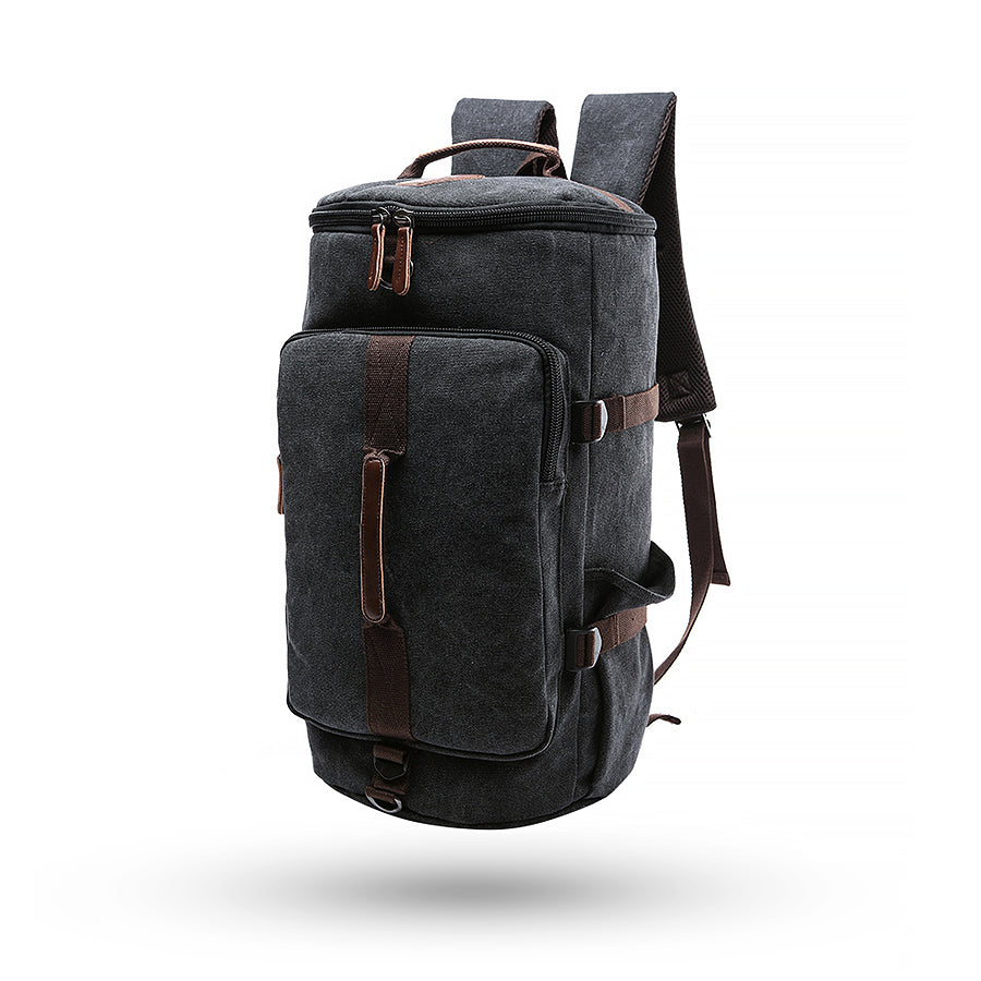 Vertical Square European Style Canvas Backpack