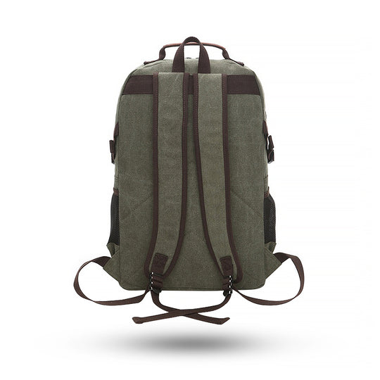 Wear-Resistant Washed Canvas Backpacks Multifunctional