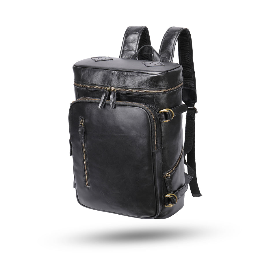 Multifunctional Retro Horseskin Backpack